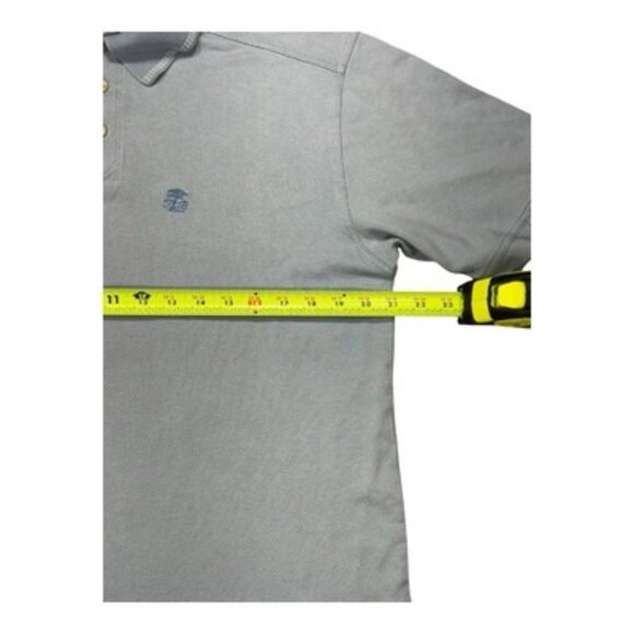 Tommy Bahama Polo Shirt Men M Silk Cotton Blue TB Logo Golf Resort Tee Classic - Picture 12 of 15